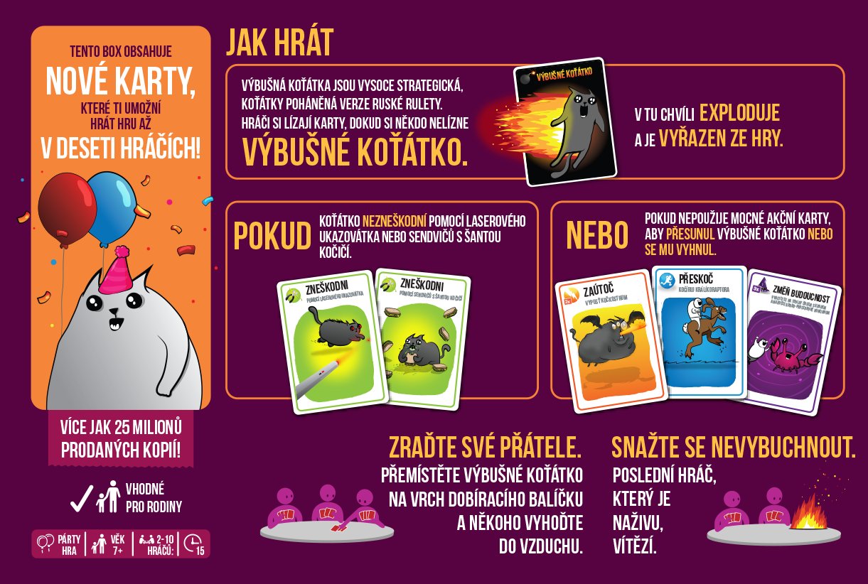 Výbušná koťátka: Párty karty - Obrázek 3