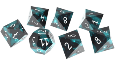 Dějiště: Divoký hvozd - Sada resinových kostek  (Storyfold: Wildwoods - Resin Dice Set)